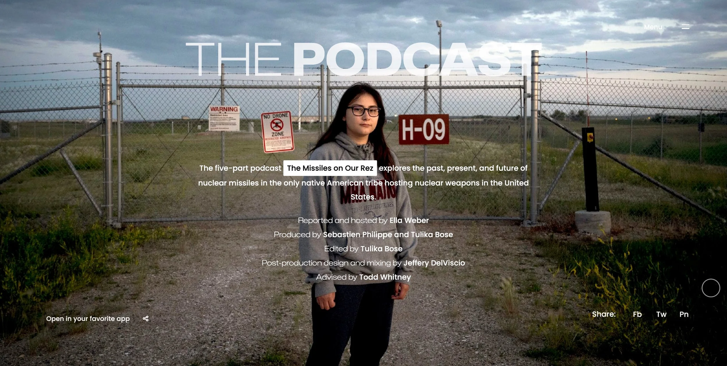 The Missiles on Our Rez, A 5-Part Series